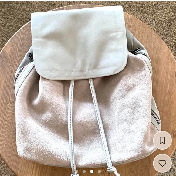 Gray Suede Backpack | Urban Outfitters - Picture 3 of 4
